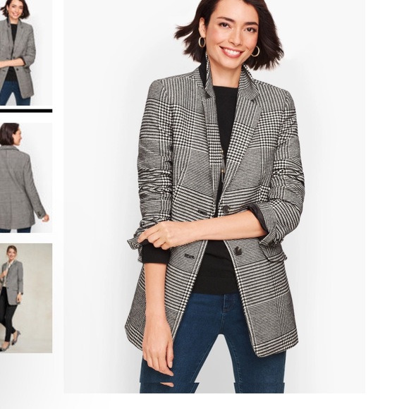 Talbots Jackets & Blazers - BNWT Talbots plus size houndstooth long jacket blazer. Dress coat.